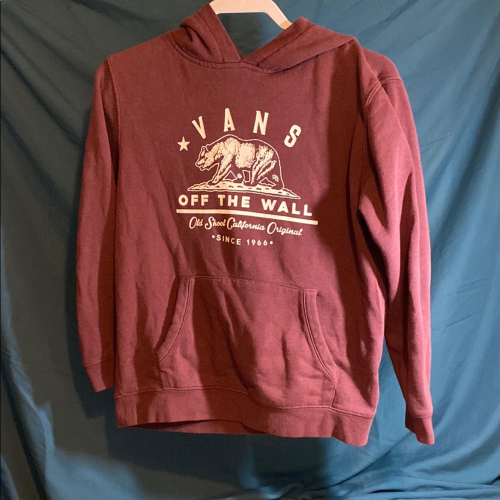Vans youth large Maroon Hoodie
